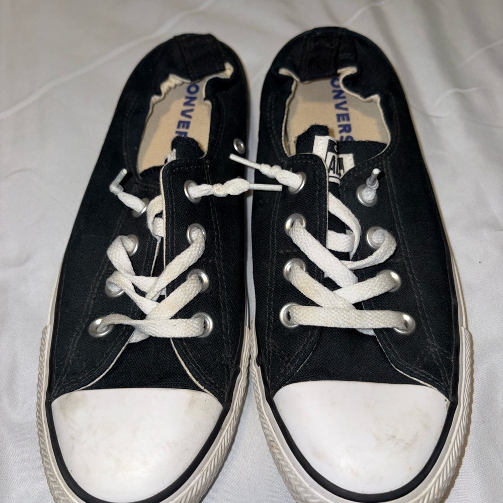 Converse Black and White Canvas Shoes